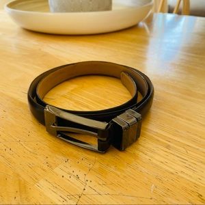 Dark Brown Leather Belt